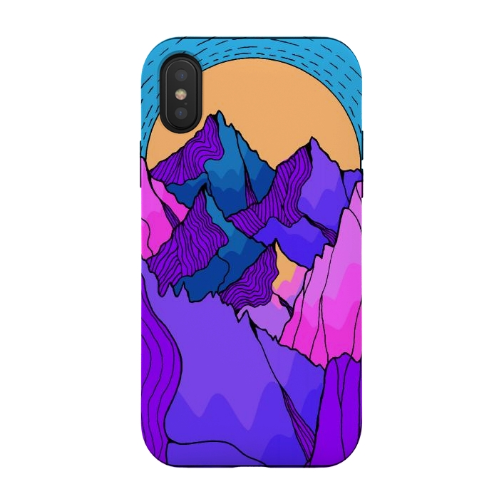 iPhone Xs / X StrongFit A vibrant mountain morning by Steve Wade (Swade)