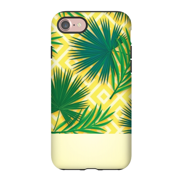 iPhone 7 StrongFit GREEN YELLOW TROPICAL LOVE by MALLIKA