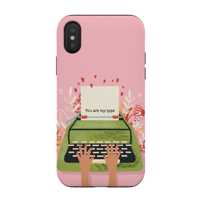 iPhone Xs / X StrongFit You Are My Type, Happy Valentine's Day by Jelena Obradovic
