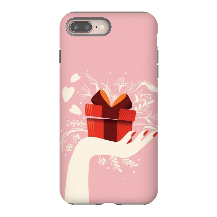 iPhone 7 plus StrongFit Love gift, Happy Valentine's Day by Jelena Obradovic