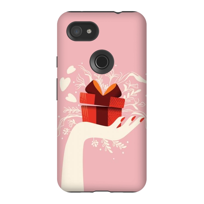 Pixel 3AXL StrongFit Love gift, Happy Valentine's Day by Jelena Obradovic