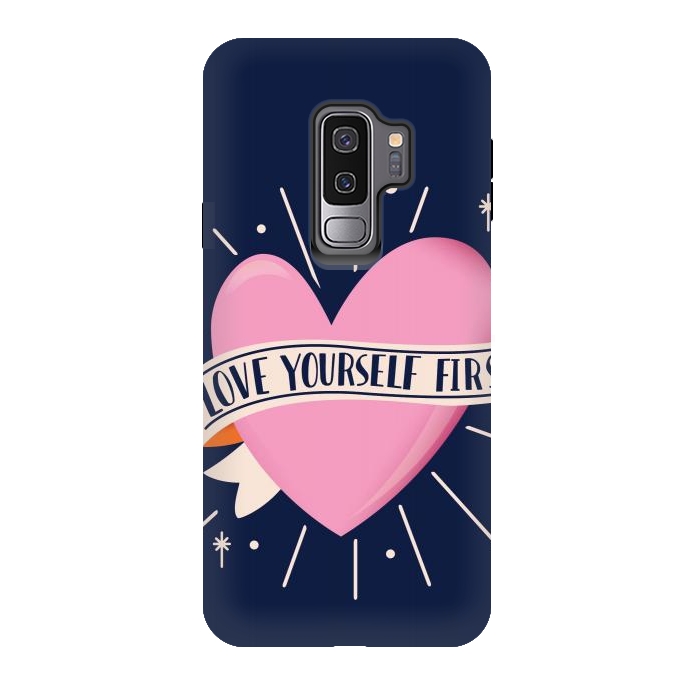 Galaxy S9 plus StrongFit Love Yourself First, Happy Valentine's Day 2 by Jelena Obradovic