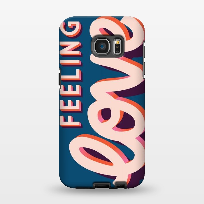 Galaxy S7 EDGE StrongFit Love, Hand Lettered, Happy Valentine's Day 2 by Jelena Obradovic