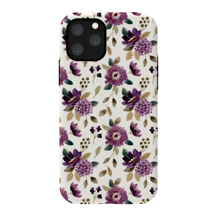 iPhone 11 Pro StrongFit purple grapevine pattern by MALLIKA