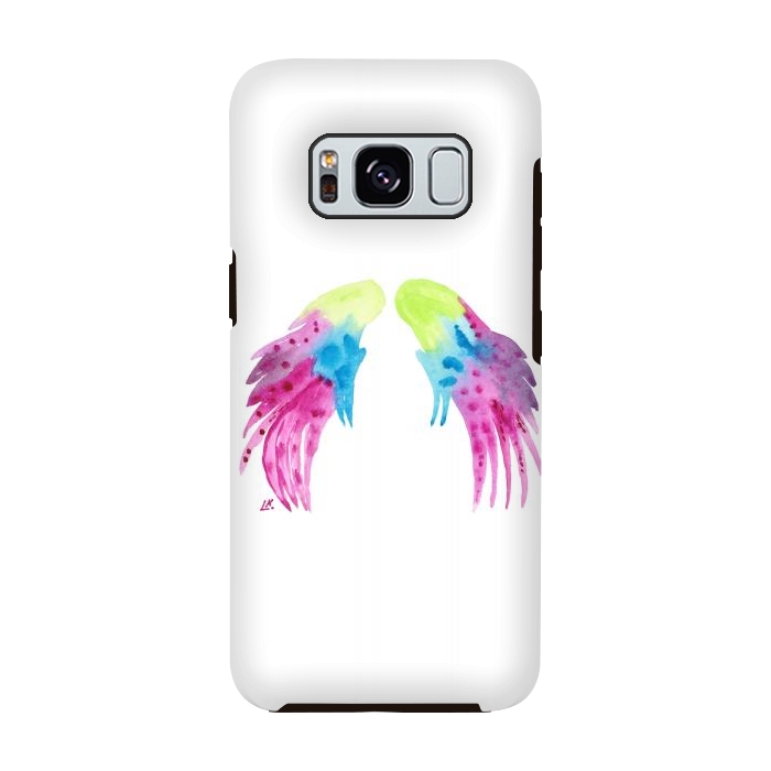 Galaxy S8 StrongFit Angel wings watercolor  by ArtKingdom7