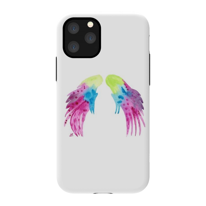 iPhone 11 Pro StrongFit Angel wings watercolor  by ArtKingdom7
