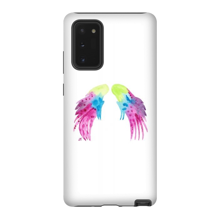 Galaxy Note 20 StrongFit Angel wings watercolor  by ArtKingdom7