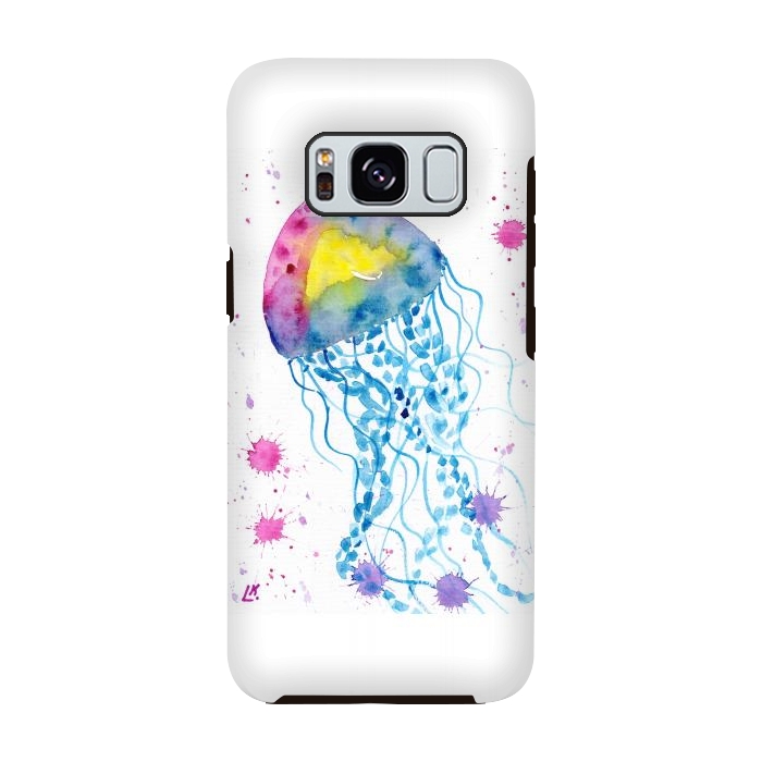 Galaxy S8 StrongFit Jellyfish watercolor 22 by ArtKingdom7