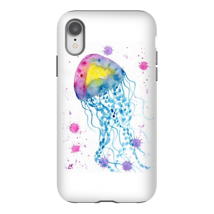 iPhone Xr StrongFit Jellyfish watercolor 22 by ArtKingdom7