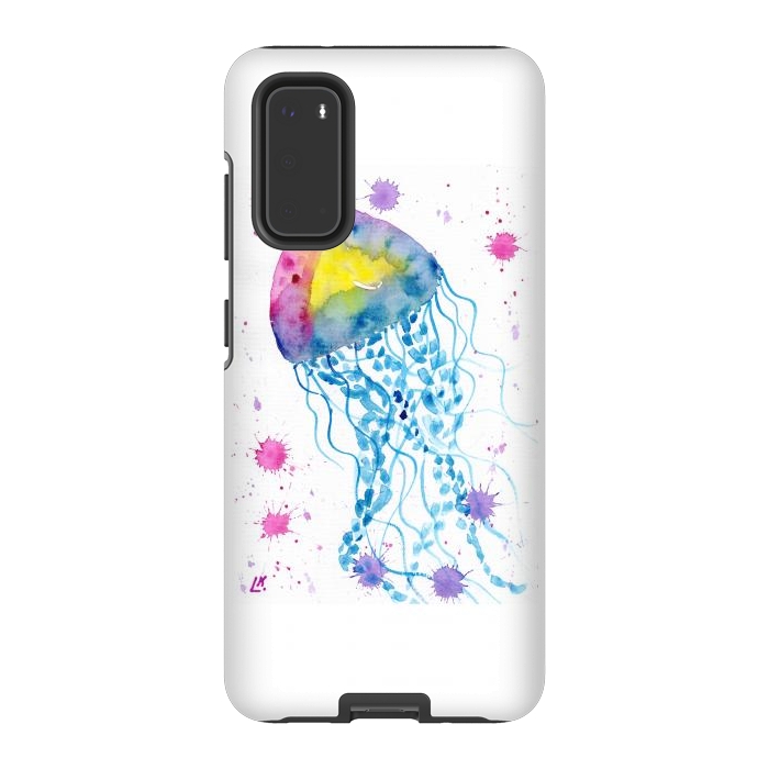 Galaxy S20 StrongFit Jellyfish watercolor 22 by ArtKingdom7