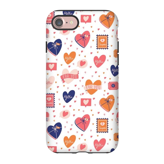 iPhone 7 StrongFit Valentine pattern 06 by Jelena Obradovic