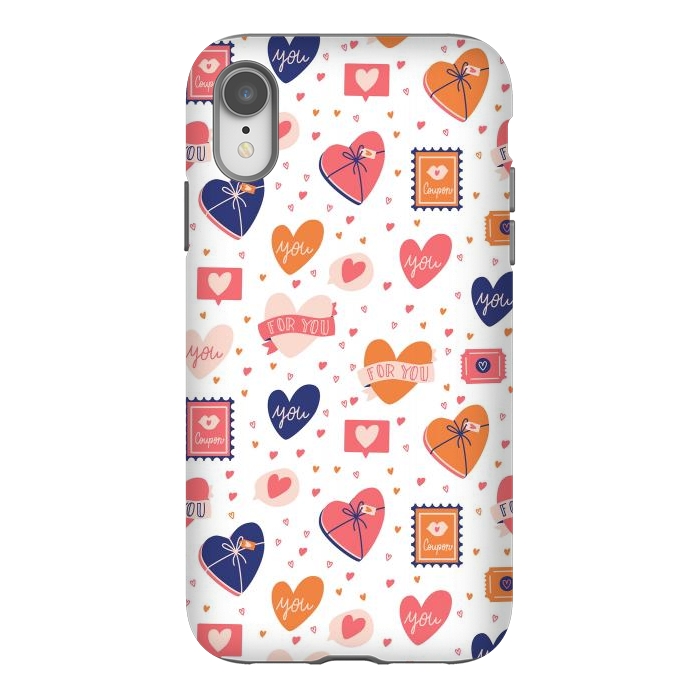 iPhone Xr StrongFit Valentine pattern 06 by Jelena Obradovic