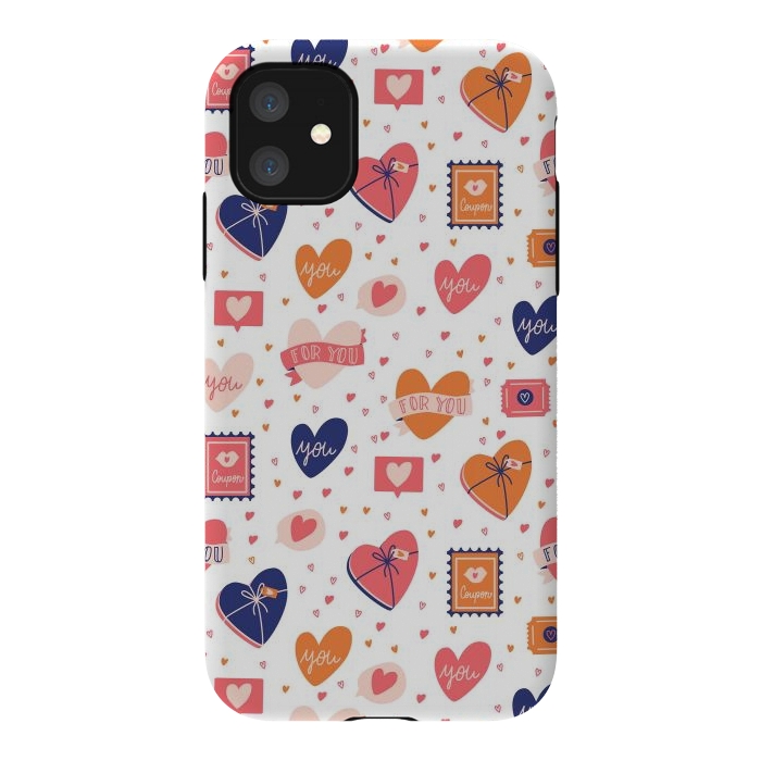 iPhone 11 StrongFit Valentine pattern 06 by Jelena Obradovic