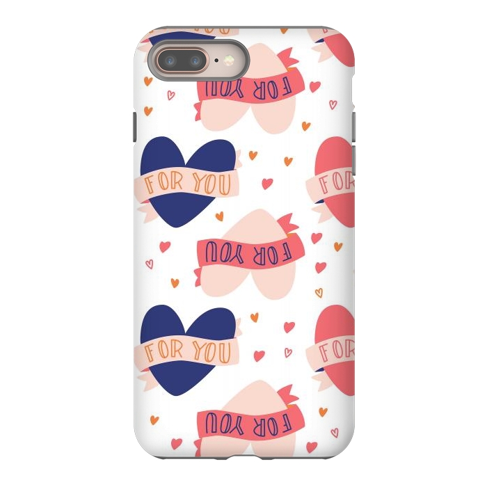 iPhone 8 plus StrongFit Valentine pattern 09 by Jelena Obradovic