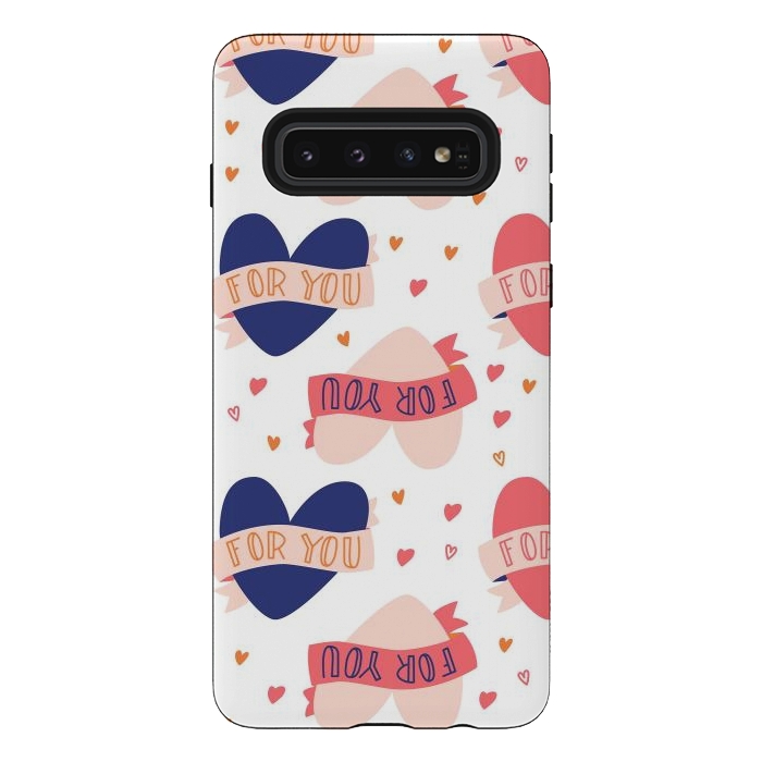 Galaxy S10 StrongFit Valentine pattern 09 by Jelena Obradovic