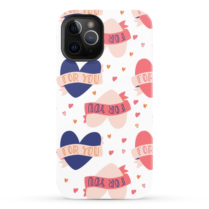 iPhone 12 Pro StrongFit Valentine pattern 09 by Jelena Obradovic