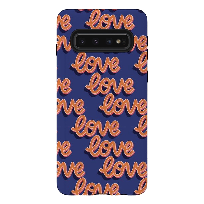 Galaxy S10 StrongFit Valentine pattern 12 by Jelena Obradovic