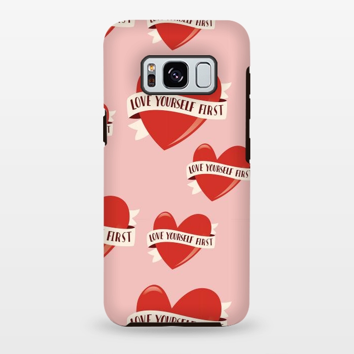 Galaxy S8 plus StrongFit Valentine pattern 13 by Jelena Obradovic