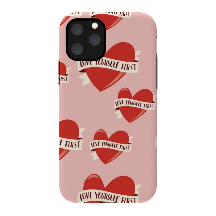 iPhone 11 Pro StrongFit Valentine pattern 13 by Jelena Obradovic