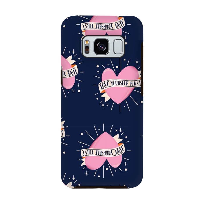 Galaxy S8 StrongFit Valentine pattern 14 by Jelena Obradovic