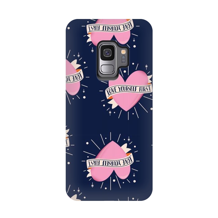 Galaxy S9 StrongFit Valentine pattern 14 by Jelena Obradovic