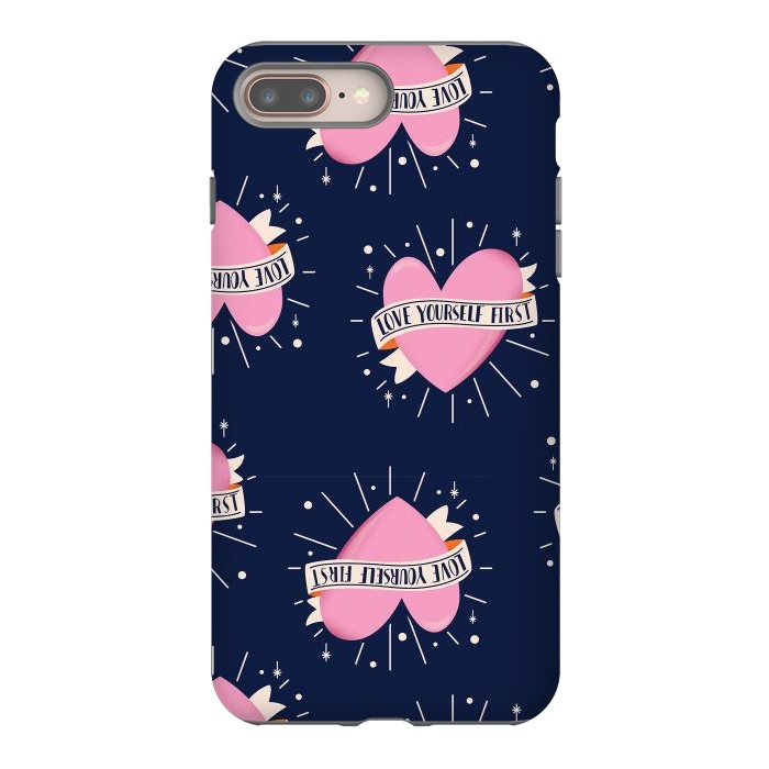 iPhone 8 plus StrongFit Valentine pattern 14 by Jelena Obradovic