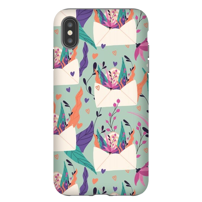 iPhone Xs Max StrongFit Valentine pattern 15 by Jelena Obradovic