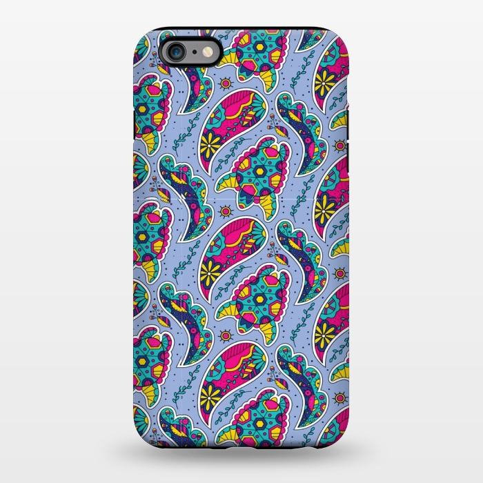 iPhone 6/6s plus StrongFit blue paisley print 2 by MALLIKA