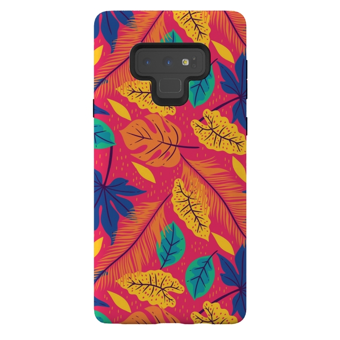 Galaxy Note 9 StrongFit leaves pattern 5  by MALLIKA