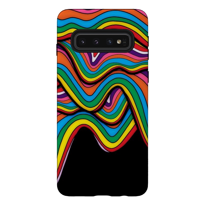 Galaxy S10 StrongFit The falling waves by Steve Wade (Swade)