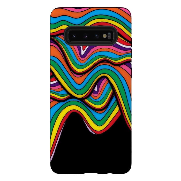 Galaxy S10 plus StrongFit The falling waves by Steve Wade (Swade)