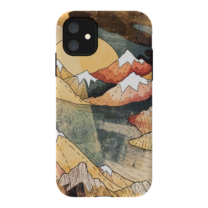 iPhone 11 StrongFit The old mountain lake by Steve Wade (Swade)