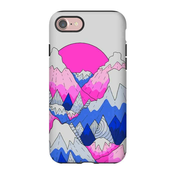 iPhone 7 StrongFit The hot pink and blue peaks by Steve Wade (Swade)