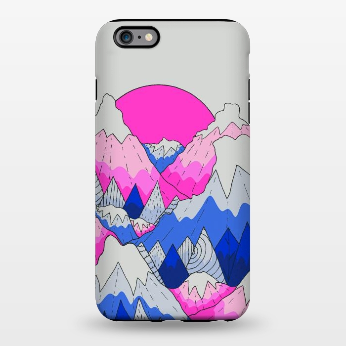iPhone 6/6s plus StrongFit The hot pink and blue peaks by Steve Wade (Swade)