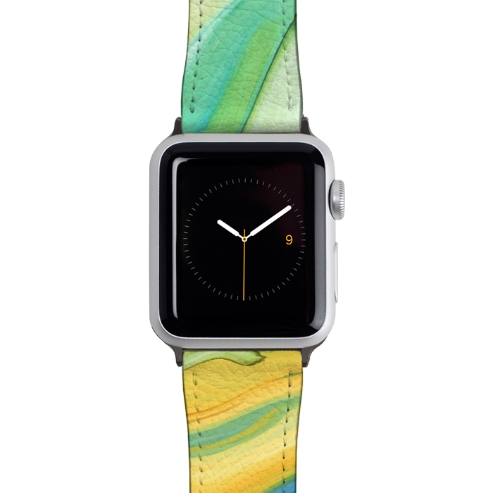 Watch 42mm / 44mm Strap PU leather Summer Abstract by Creativeaxle