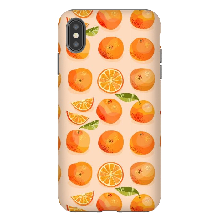 iPhone Xs Max StrongFit Oranges by Nic Squirrell