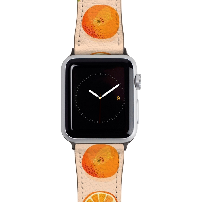 Watch 38mm / 40mm Strap PU leather Oranges by Nic Squirrell