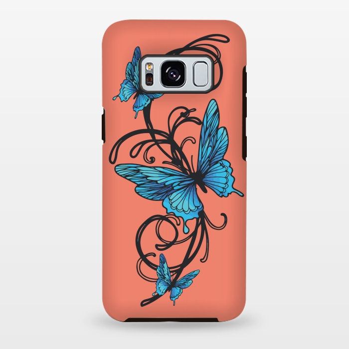 Galaxy S8 plus StrongFit beautiful butterfly pattern by MALLIKA