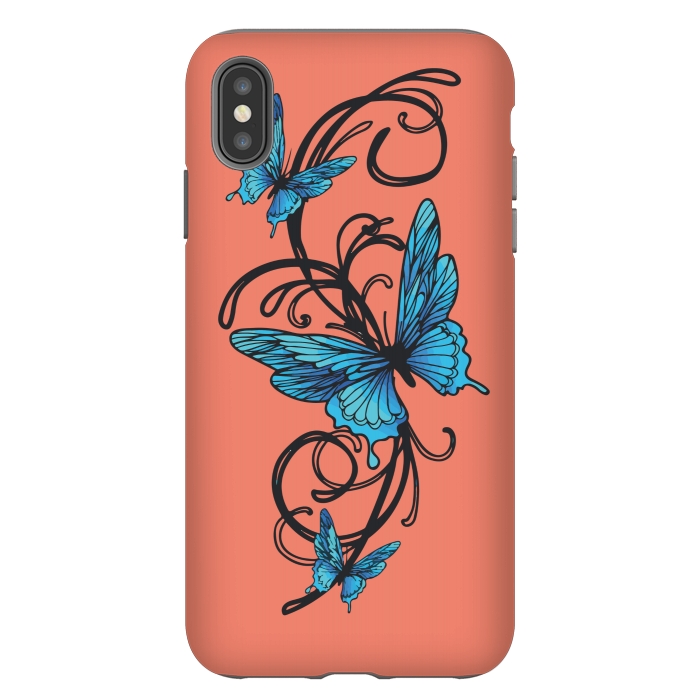 iPhone Xs Max StrongFit beautiful butterfly pattern by MALLIKA