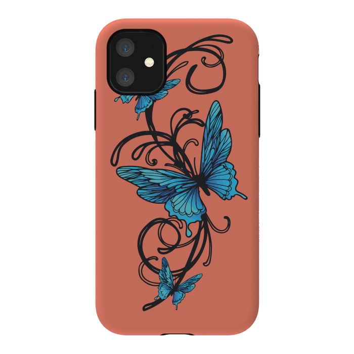 iPhone 11 StrongFit beautiful butterfly pattern by MALLIKA