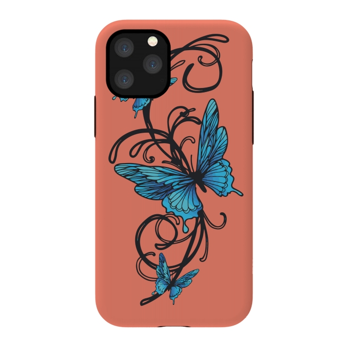 iPhone 11 Pro StrongFit beautiful butterfly pattern by MALLIKA