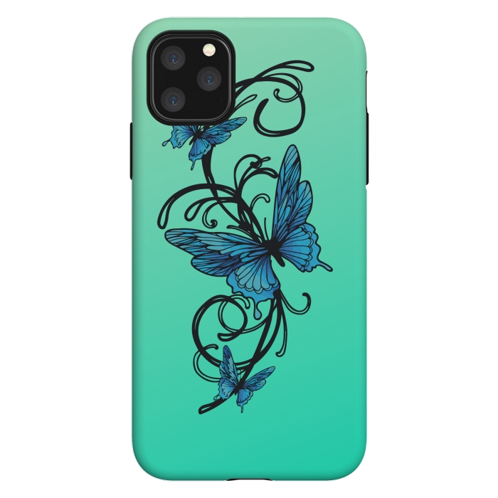 iPhone 11 Pro Max StrongFit beautiful butterfly pattern by MALLIKA