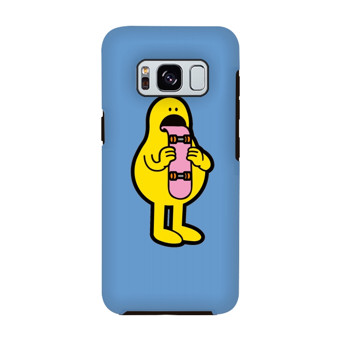 Galaxy S8 StrongFit Tongueskate-man by Winston