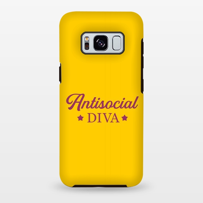Galaxy S8 plus StrongFit Antisocial diva by Dhruv Narelia