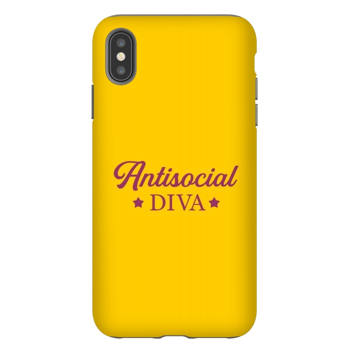 iPhone Xs Max StrongFit Antisocial diva by Dhruv Narelia