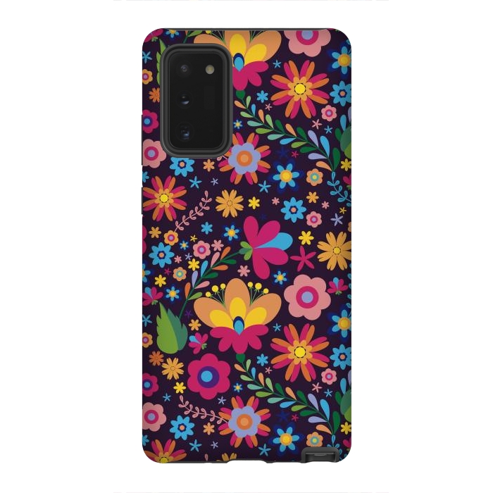 Galaxy Note 20 StrongFit Pink and Yellow Flower Party by ArtsCase