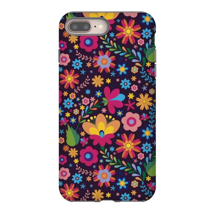 iPhone 7 plus StrongFit Pink and Yellow Flower Party by ArtsCase