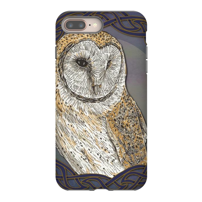 iPhone 7 plus StrongFit Beautiful Barn Owl by Lotti Brown