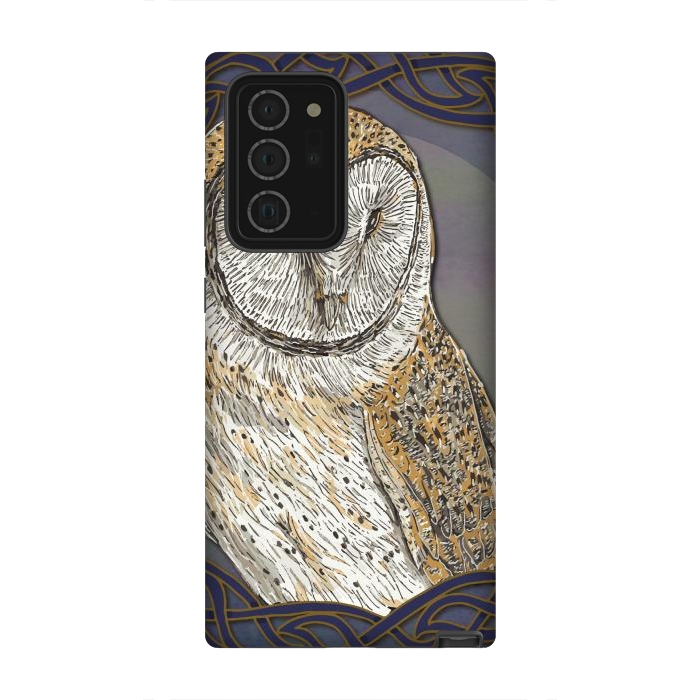 Galaxy Note 20 Ultra StrongFit Beautiful Barn Owl by Lotti Brown