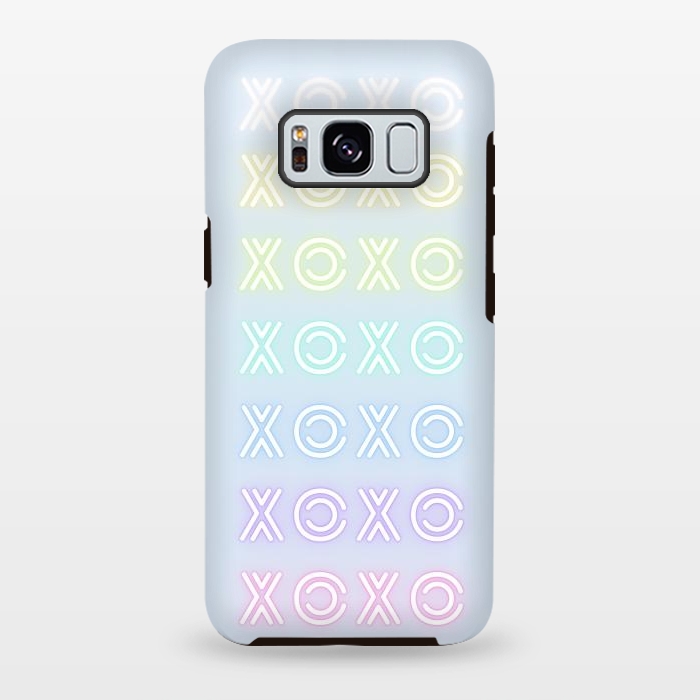 Galaxy S8 plus StrongFit Pastel neon XOXO typo Valentine by Oana 